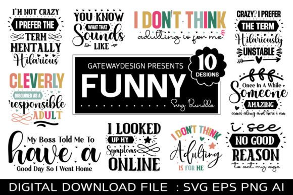 Download Funny Svg Bundle - Funny Collection