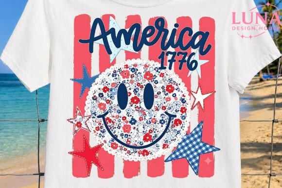Download America 1776 Smiley Face PNG Sublimation - Premium Resources