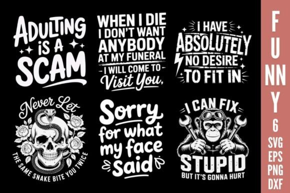 Download Funny Quote SVG Bundle, Funny Sarcastic - Funny Collection