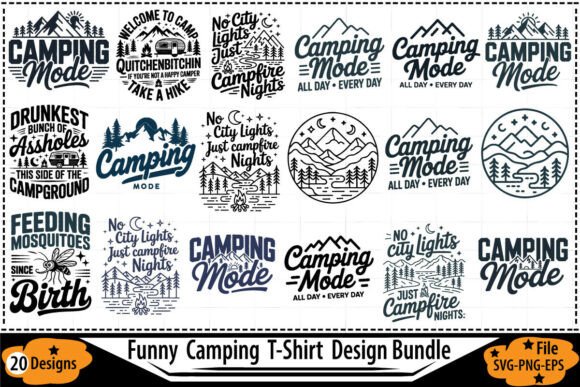 Download Funny Camping SVG Bundle - Funny Collection
