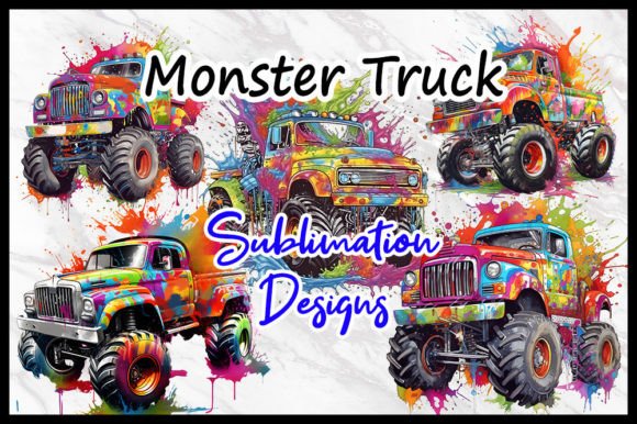 Download Monster Truck  PNG Sublimation Designs - Png sublimation Collection
