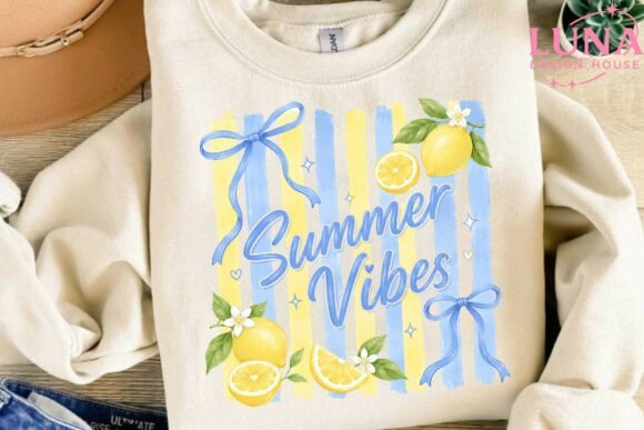Download Summer Vibes Lemon Bow PNG Sublimation - Png sublimation Collection