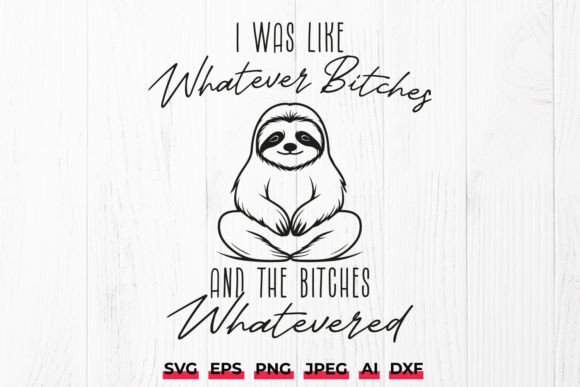 Download Meditating Sloth Funny Quote SVG - Funny Collection