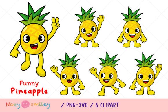 Download Funny Pineapple Cartoon, Fruit Clipart - Funny Collection