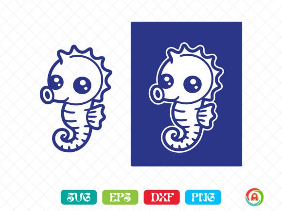 Download Cute Seahorse SVG - Premium Resources