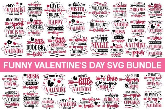 Download Funny Valentine's Day Vintage Svg Bundle - Funny Collection
