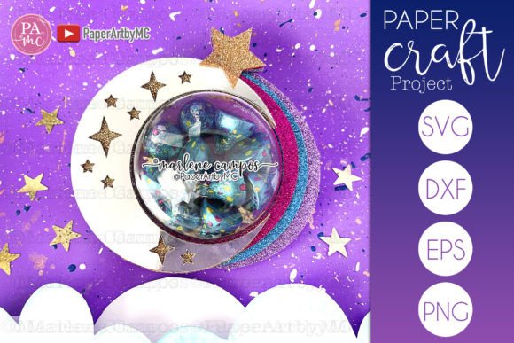 Download Moon Shooting Star Candy Holder Dome - Premium Bundle