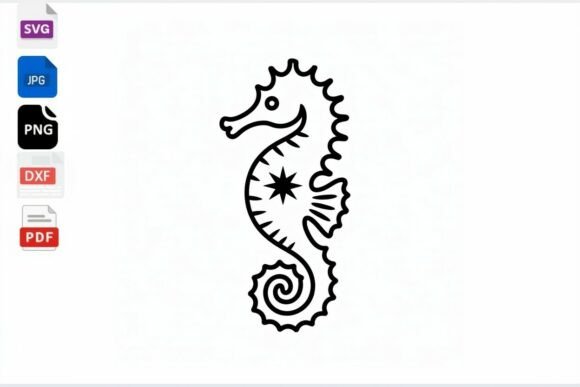 Download Seahorse SVG Cut File Nautical Ocean - Seahorse svg Collection