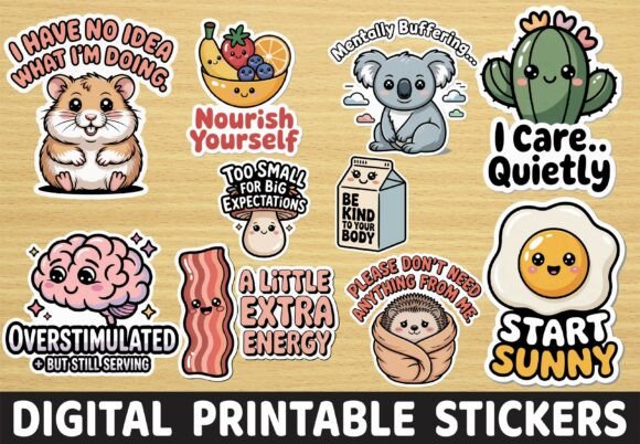 Download Funny Hamster Mental Health Stickers - Funny Collection